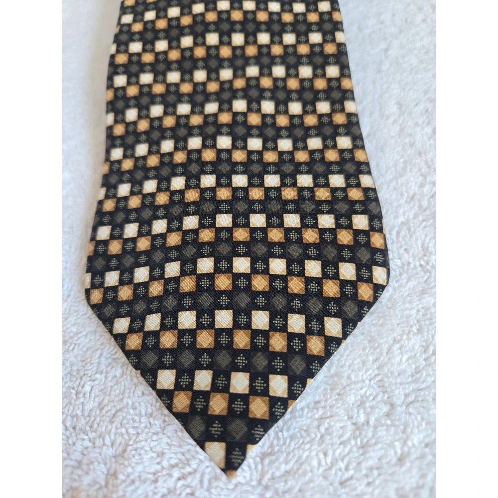 Kilburne And Finch Clothiers Mens 100% Silk Plaid Multicolor‎